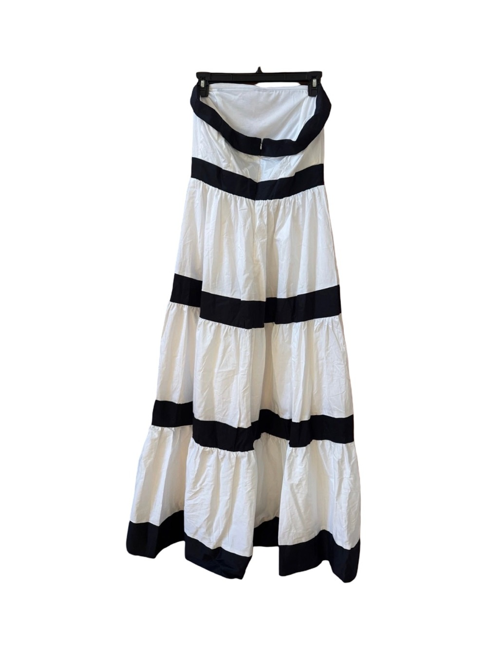 Flying Tomato Colorblock Strapless Tiered Cotton Maxi Dress NWT Size M - Picture 7 of 10